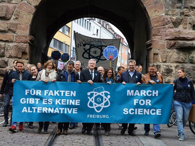 Der March for Science im April.  | Foto: Rita Eggstein