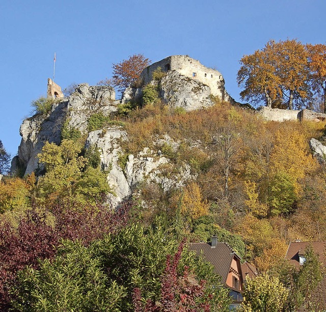 Die Burg Ferrette, ein Ziel, das  mit Bus sanfter erreichbar ist.   | Foto: Mahro