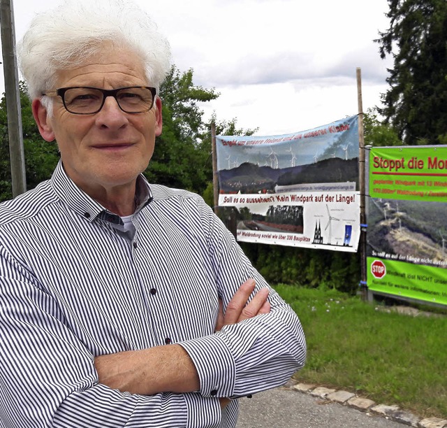 Edgar Schmieder, der Vorsitzende der B...um Schutz der Landschaft verhindern.    | Foto: Gnter Vollmer