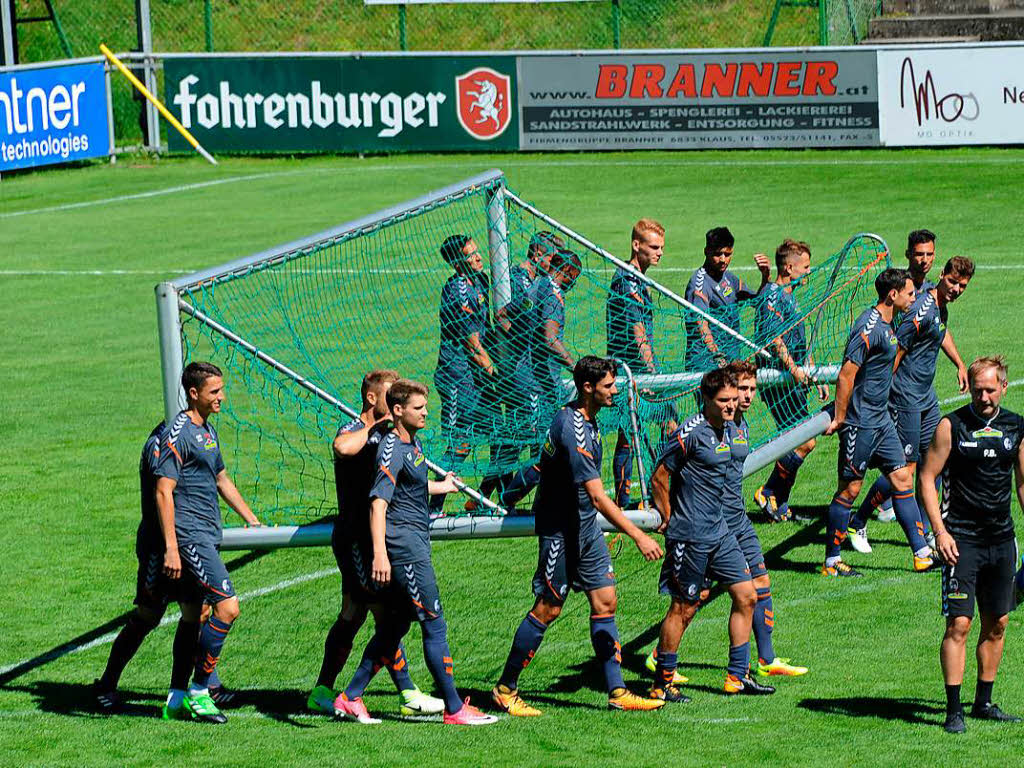 SC Freiburg im Trainingslager in Schruns