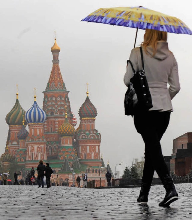 Moskau im Regen   | Foto: Archivfoto: dpa