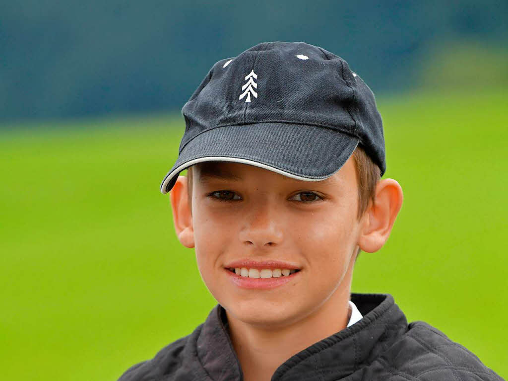 Das Siegerlcheln war schon vor Beginn der Wettbewerbe deutlich zu sehen - Der 14-jhrige Manuel Tritschler wurde Gesamtsieger beim Fahrertag des Reit- und Fahrvereins in St. Mrgen.