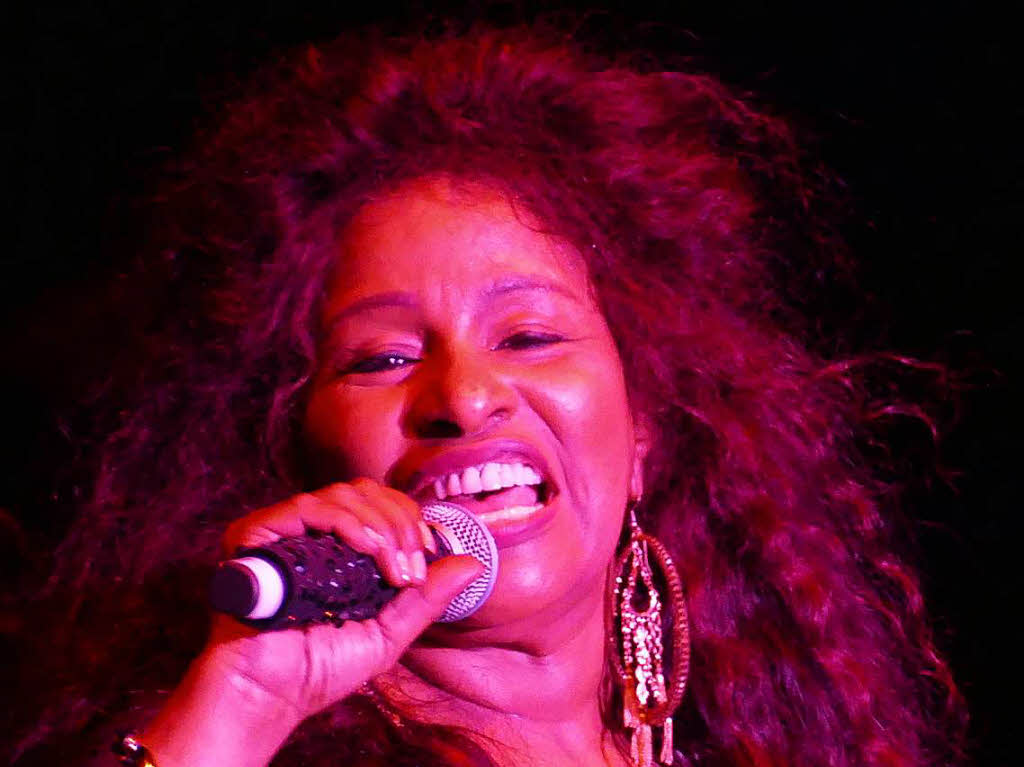 Chaka Khan und die Vorband Fat Cat aus Freiburg haben Lrrach begeistert.