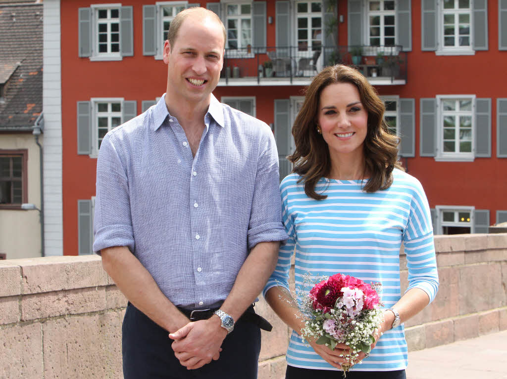 Der erste Deutschlandbesuch von Prinz William mit Frau und Kindern.