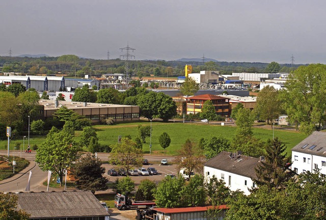 Stark gewachsen: Blick auf Gewerbe und Industrie im Westen Herbolzheims.  | Foto: Archivfoto: Michael Haberer