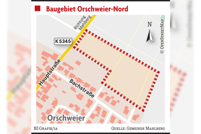 Neues Baugebiet fr mehr als 30 Eigenheime