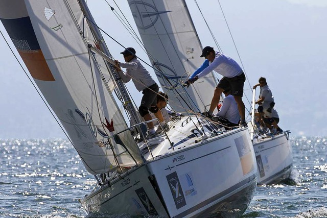Die Gewinnerinnen und Gewinner segeln,...n, auf Yachten des Match Race Germany.  | Foto: PR