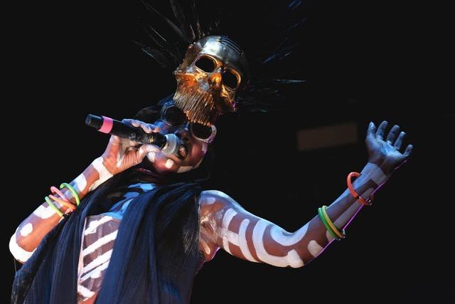 Fotos: Grace Jones bei Stimmen 2017 in Lrrach