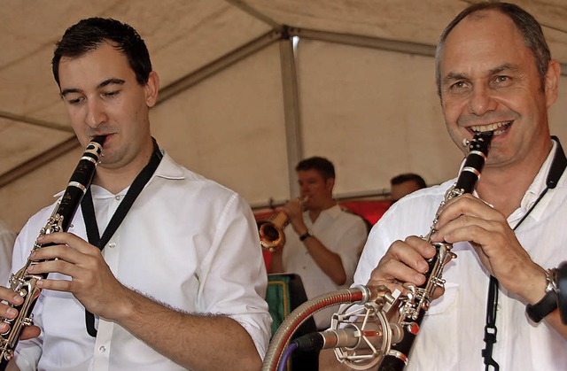 Die Musik an ihrem Bierfest machten di...is natrlich auch dieses Jahr selbst.   | Foto: Petra Wunderle