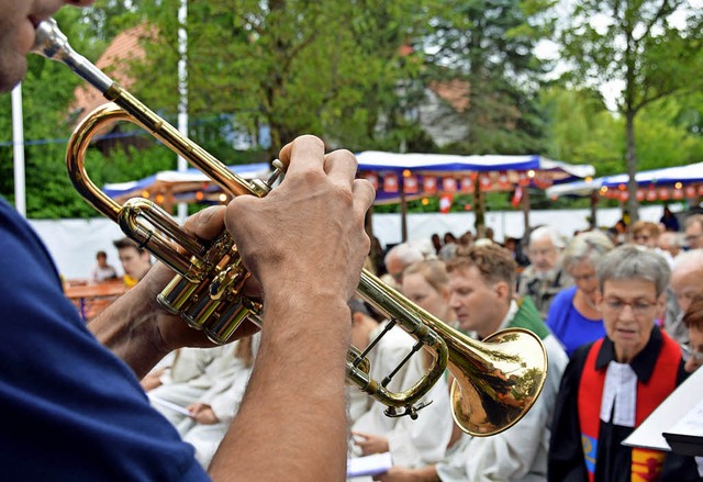 Beim  kumenischen Gottesdienst zum Ki...&#8222;Nchste Ausfahrt Heimat&#8220;.  | Foto: gerhard lck