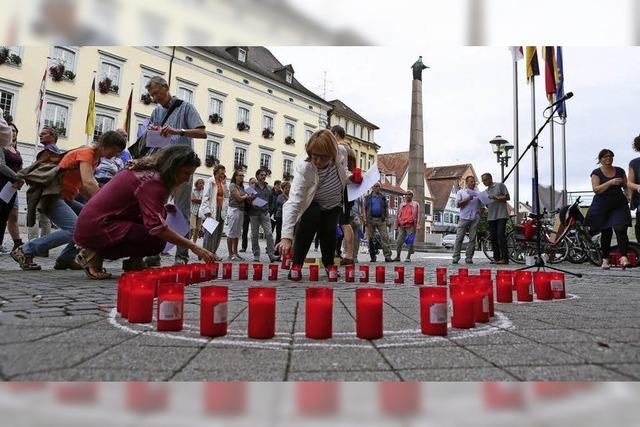 Mahnwache für die polnische Demokratie