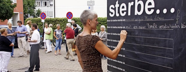 Hospizverein Hecklingen startet das Ku...uf dem Rathaus-Parkplatz in Kenzingen.  | Foto: Ilona Hge