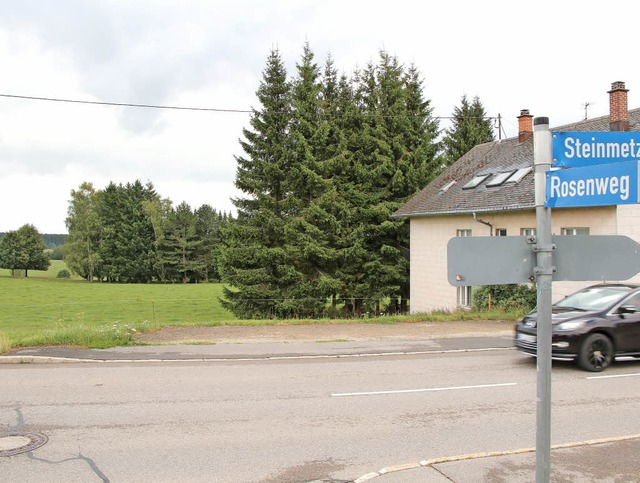 Die Zufahrt zum kommenden Baugebiet &#...Isele gegenber dem Rosenweg erfolgen.  | Foto: Dieckmann