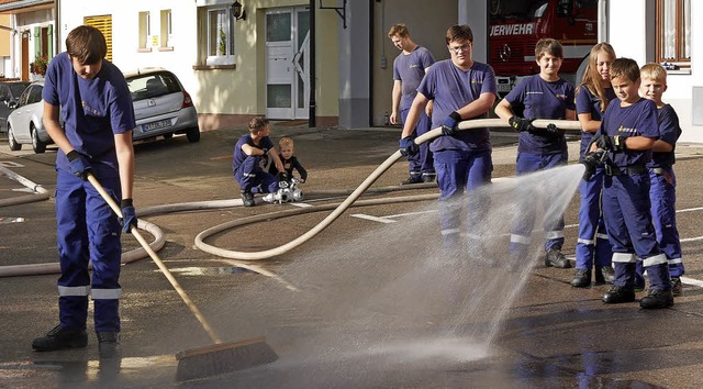 So macht Putzen Spa.   | Foto: Marion Rank