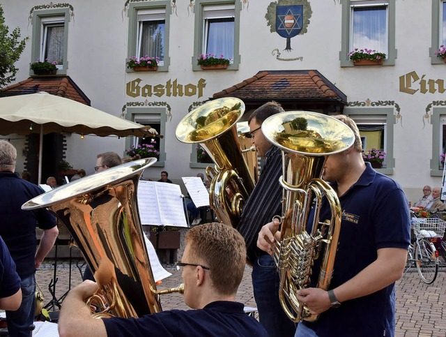 Klassiker und moderne Stcke spielte der Musikverein.   | Foto: Heinz Vollmar