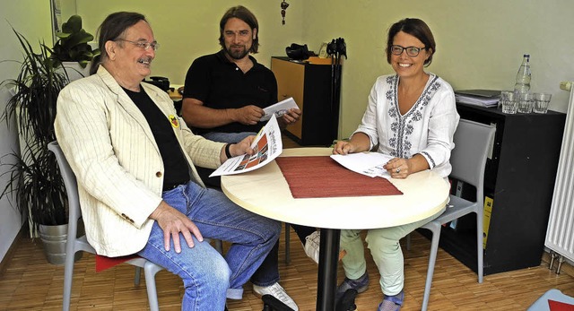 Der Ideengeber frs Repair Caf Friede...Olerth und  Stefanie Aatz (von links).  | Foto: Sigrid Umiger