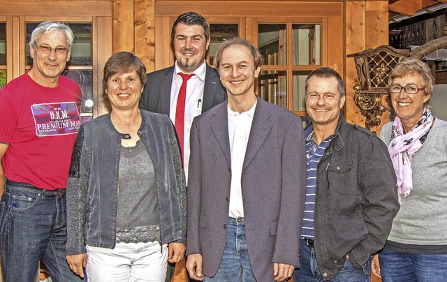 Aktueller KGV Vorstand (von links): Di...ttzen das Gremium als neue Beisitzer.  | Foto: Chris Seifried