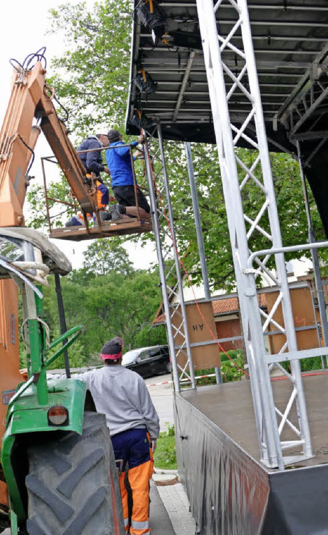 Die vier Bhnen des Schlossfests sind ...nfrastruktur ist weitgehend vorhanden.  | Foto: Stefan Limberger-Andris