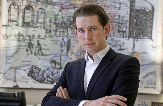 War schon als Schler auerordentlich ...rreichs Auenminister Sebastian Kurz.   | Foto: DPA