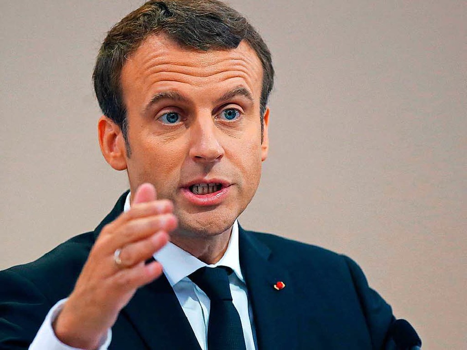Präsident Emmanuel Macron   | Foto: AFP