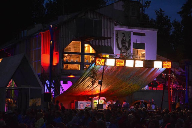 Atmosphrischer erster Abend beim Kieswerk Open Air  | Foto: Hannes Lauber