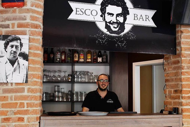 Pablo Escobar ist Namensgeber &#8211; ...sha-Bar von Toprak zcan gut sichtbar.  | Foto: Franziska Lorenz