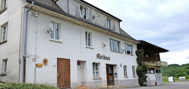 Das Rathaus in Oberwangen soll einem F...cht war, knnte dabei erhalten werden.  | Foto: Dietmar Noeske