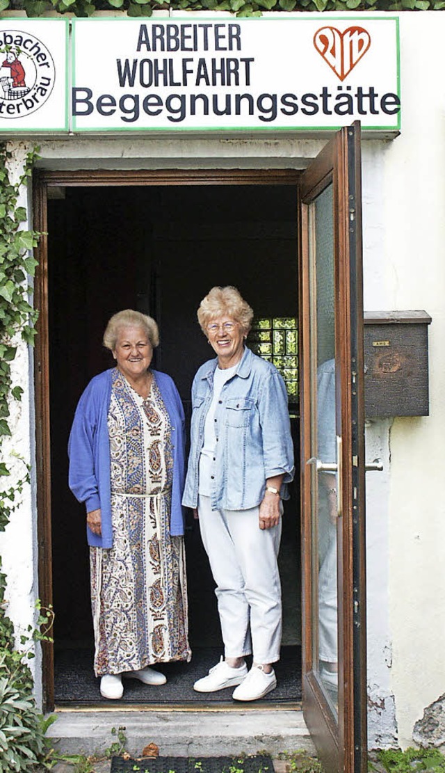 2004 wurde das 25-jhrige Bestehen der...Irmgard Tscherter mit Verena Pflger.   | Foto: Wolfgang Roth