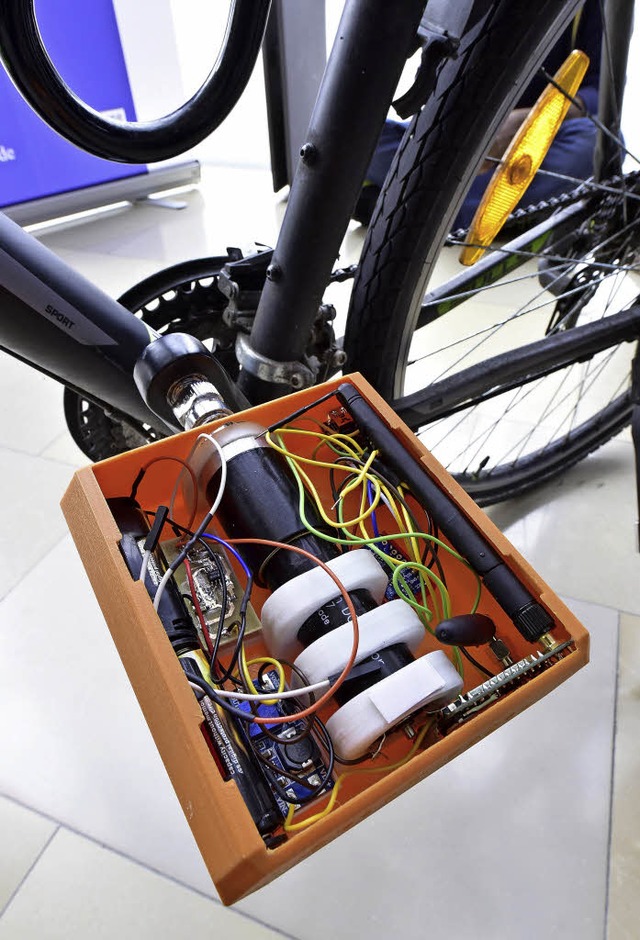 Das Fahrradpedal als Fitness-Tracker (...marktgngige Produkte fr die Zukunft.  | Foto: Fotos: Thomas Kunz