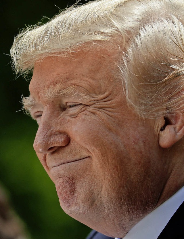 Liefert Stoff fr Satire eimerweise: Donald Trump   | Foto: dpa