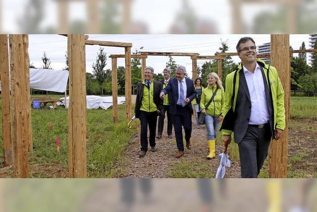 Hoher Besuch im Grnen