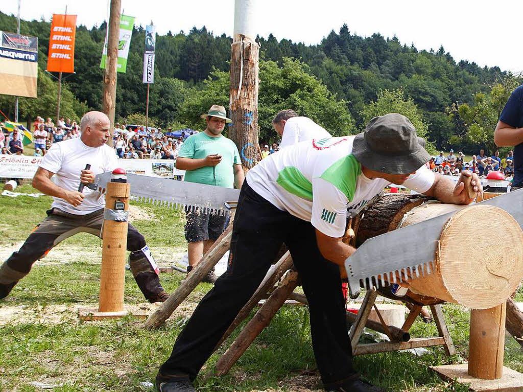 Bei den Internationalen Schwarzwlder Holzfllermeisterschaften und dem deutschen Eurojack-Wettkampf flogen die Spne.<?fett?>
<?_fett?>
