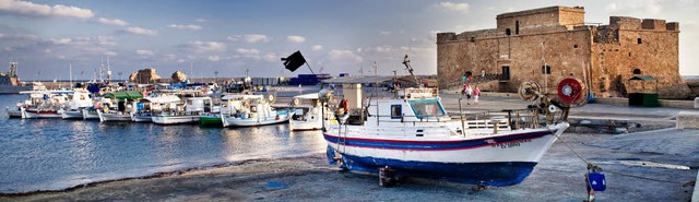 Maritime Romantik  im stlichen Mittel... in der zyprischen Kstenstadt Paphos   | Foto: dpa