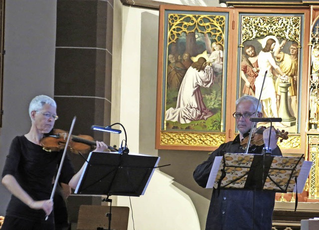 Barockes Concerto mit dem Rheinberger Trio in der Sankt Bonifatiuskirche  | Foto: Georg Vo