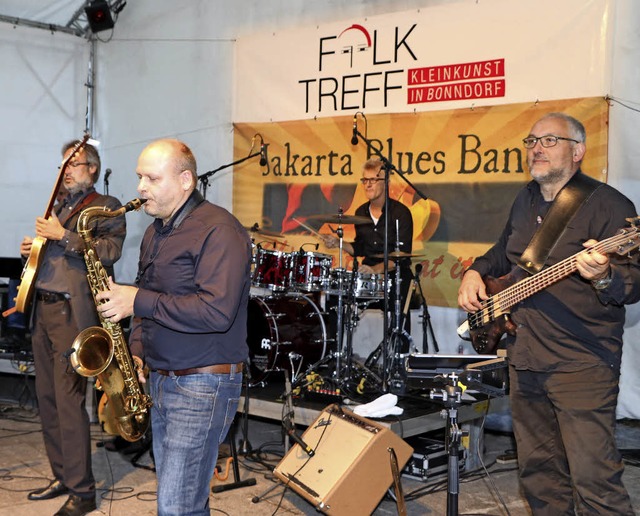 Die Jakarta Blues Band entfhrte beim ...go-Blues und begeisterte das Publikum.  | Foto: Martha Weishaar