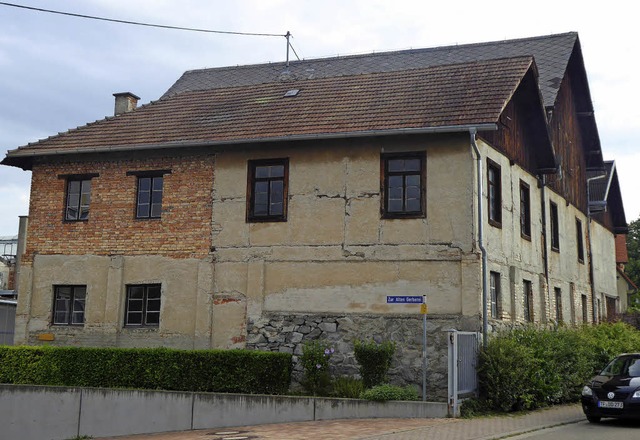 Weicht bald einem Mehrfamilienhaus: Di...llgelegte alte Gerberei in Btzingen.   | Foto: Manfred Frietsch