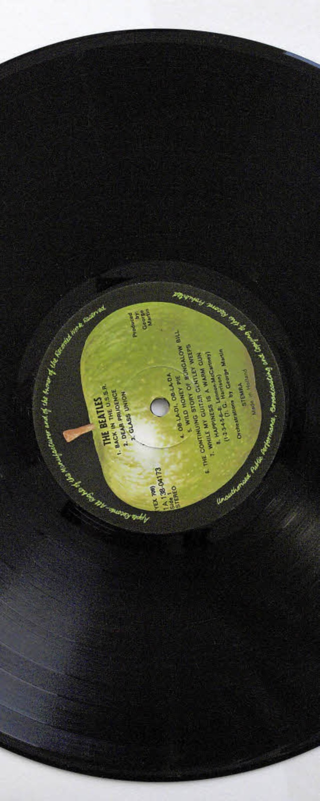 Beatles-Schallplatte von Apple-Records  | Foto: Wolfgang Grabherr
