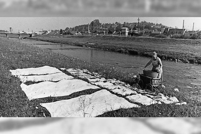 Waschen im weichen Wasser der Elz