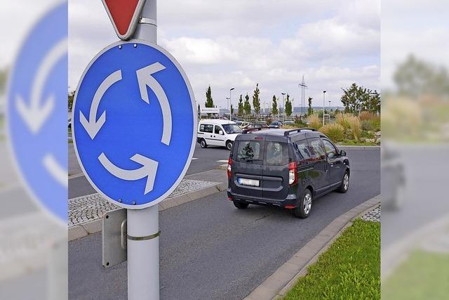 Raus geht es blinkend