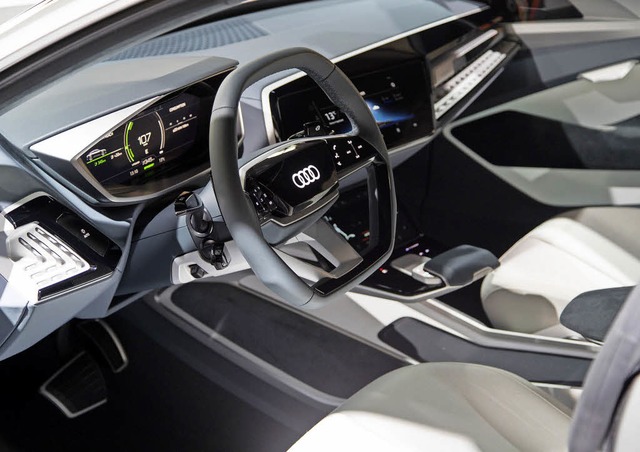 Alles, nur kein Leder:  In der Studie ...rimentiert Audi nun mit Bambusfasern.   | Foto: Daniel Wollstein/Audi AG/dpa
