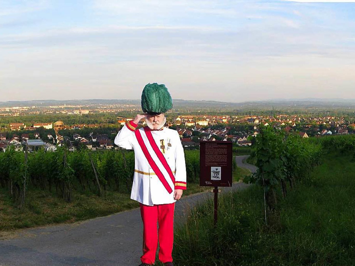 Franz Rinderle: Das Foto wurde im Haltinger Weinberg gemacht.Ganz nach dem Motto: Kaiserlicher Wein aus Haltingen