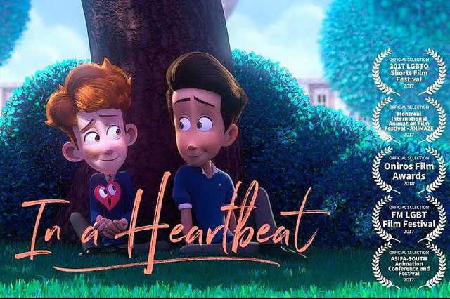 Im Kurzfilm &#8222;In a heartbeat&#822... ist in einen anderen Jungen verliebt.  | Foto: Youtube