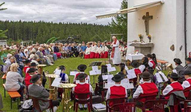 Die Festpredigt beim Wallfahrtsgottesd... Jahr Pater Manfred von Maria Bronnen.  | Foto: Christiane Seifried