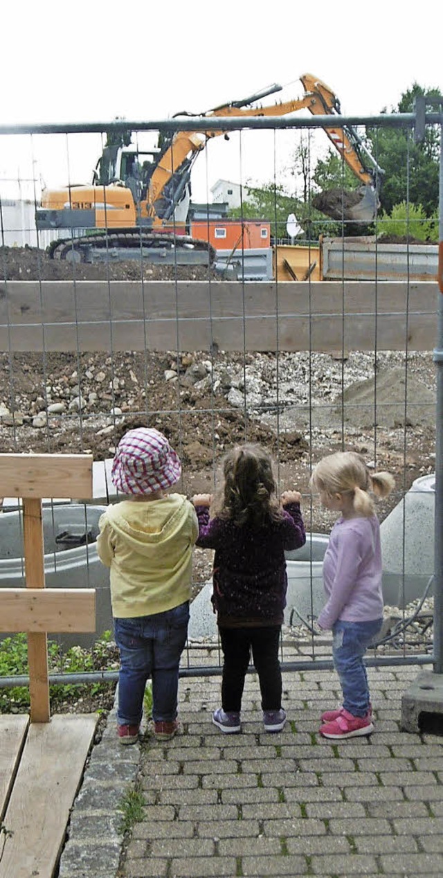 <BZ-FotoAnlauf>Kita Neue StraSSe:</BZ-...die Campus-Baustelle vor der Haustr.   | Foto: ZVG