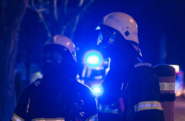 Nchtlicher Einsatz fr die Feuerwehr Freiburg  | Foto: Patrick Seeger