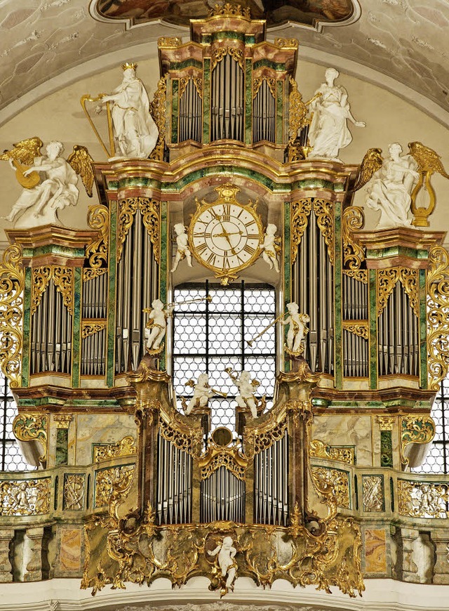 Ein Prachtinstrument der Region: die Klais-Orgel in St. Peter  | Foto: Rombach