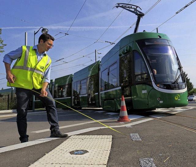 Inzwischen fahren die BVB-Trams im Test bereits bis zum Bahnhof in Saint-Louis.   | Foto: Jean-Francois Ott