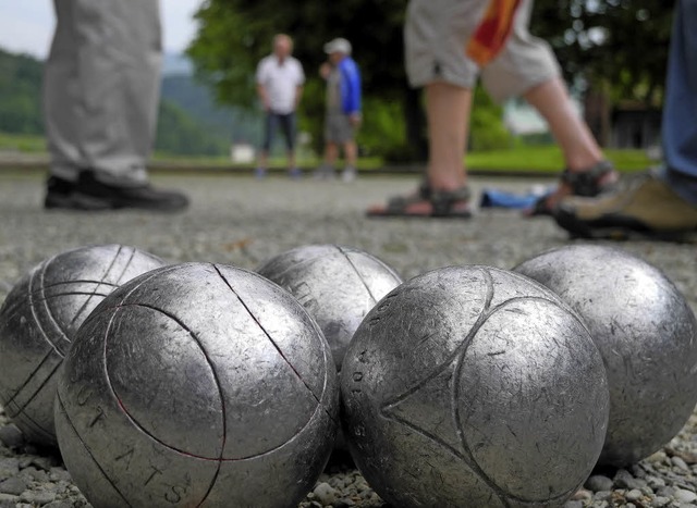 Die Stadt Offenburg sucht ihre  Boule-Meister.  | Foto: Sophia Hesser