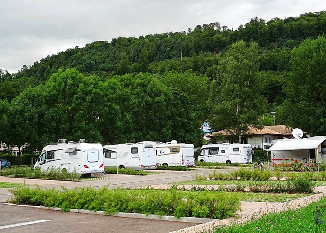 Der Wohnmobilstellplatz in den Breitmatten  | Foto: Stadt Lahr