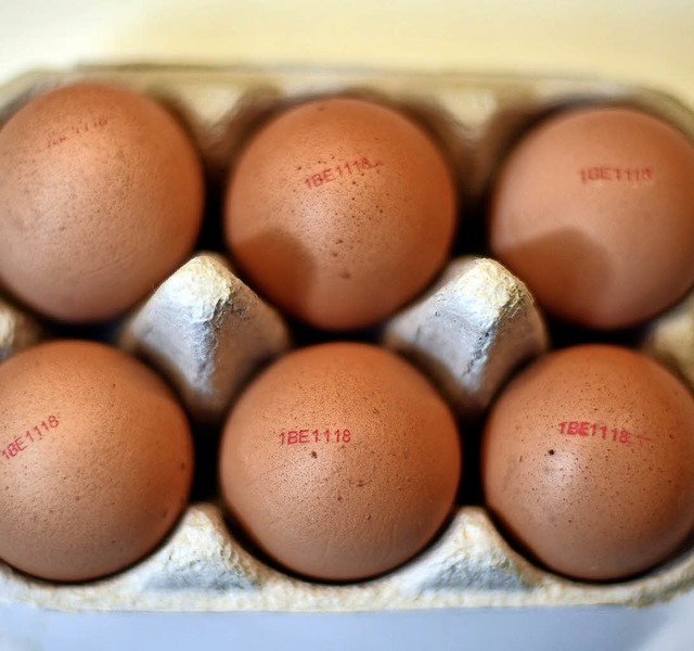 Fipronil-belastete Eier sorgen fr Spa...belgisch-niederlndischen Verhltnis.   | Foto: DPA